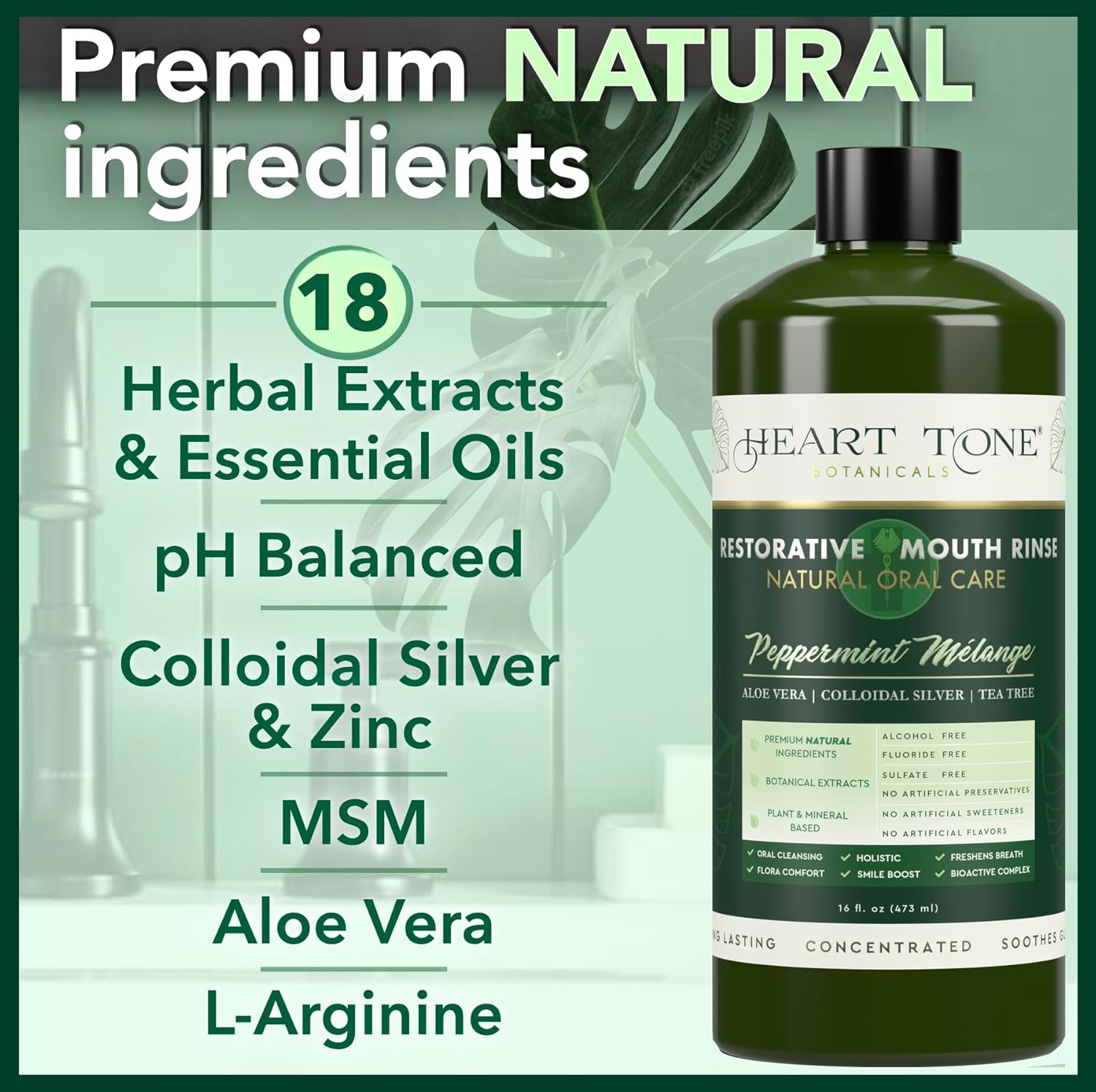 Restorative Mouth Rinse colloidal silver ingredients