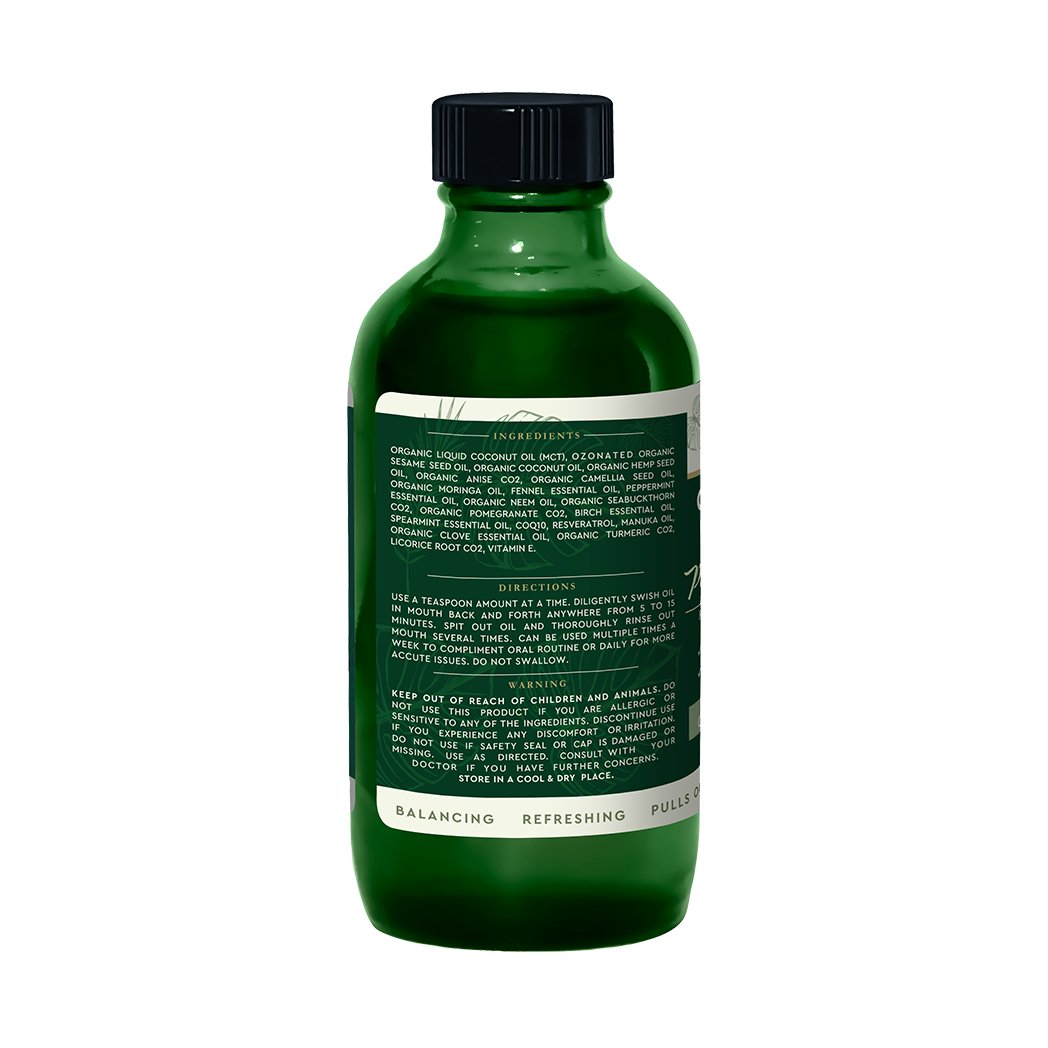 Ozonated Oil Pull ingredients and details