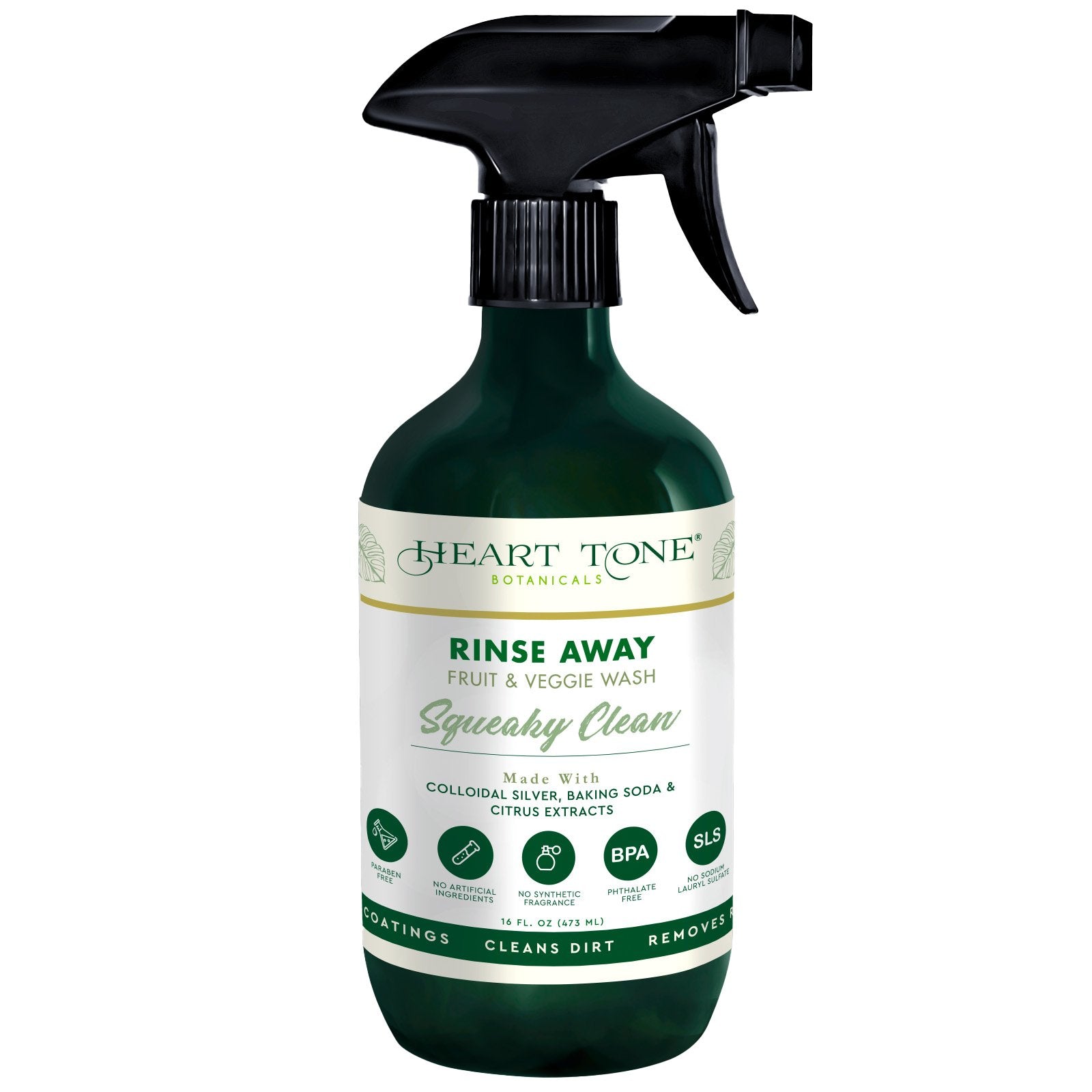 Rinse Away Fruit and Veggie Wash - Heart Tone Botanicals natural personal care