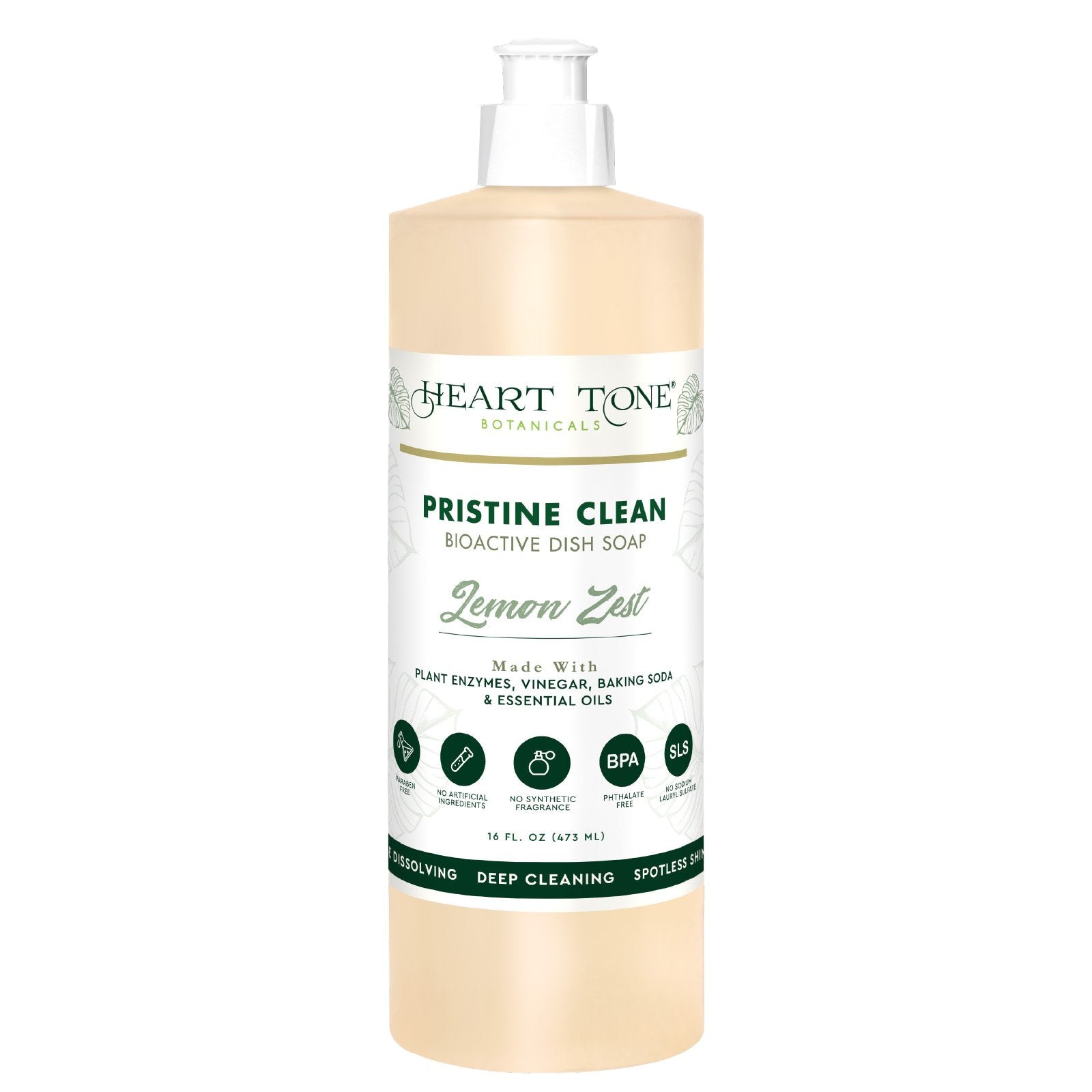 Pristine Clean Bioactive Dish Soap - Heart Tone Botanicals natural personal care