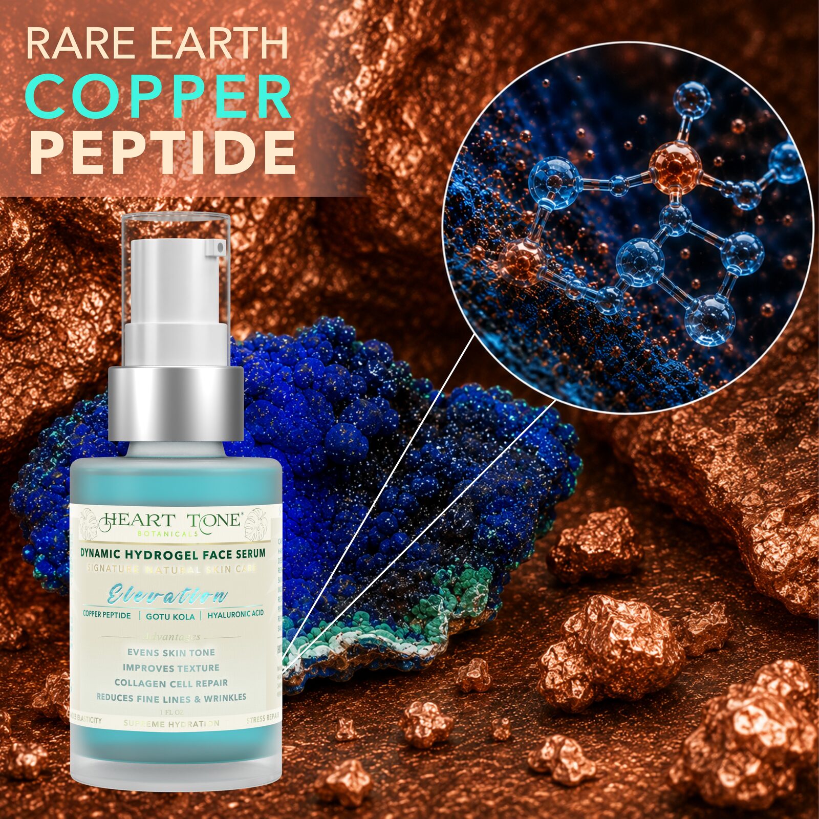 Copper Peptide Face Serum Rare Earth Regeneration