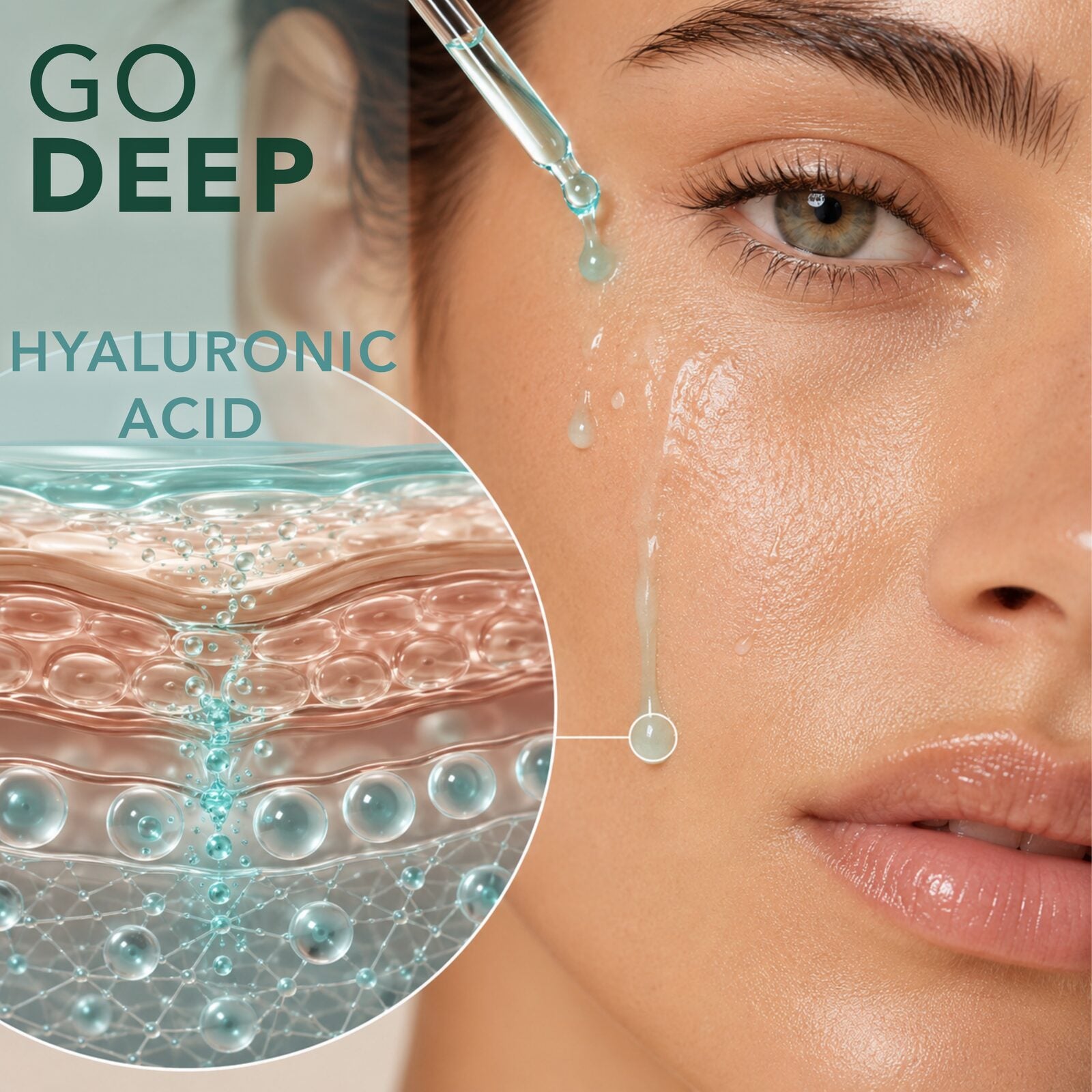 Hyaluronic Acid Deep Hydration Hydrogel Face Serum