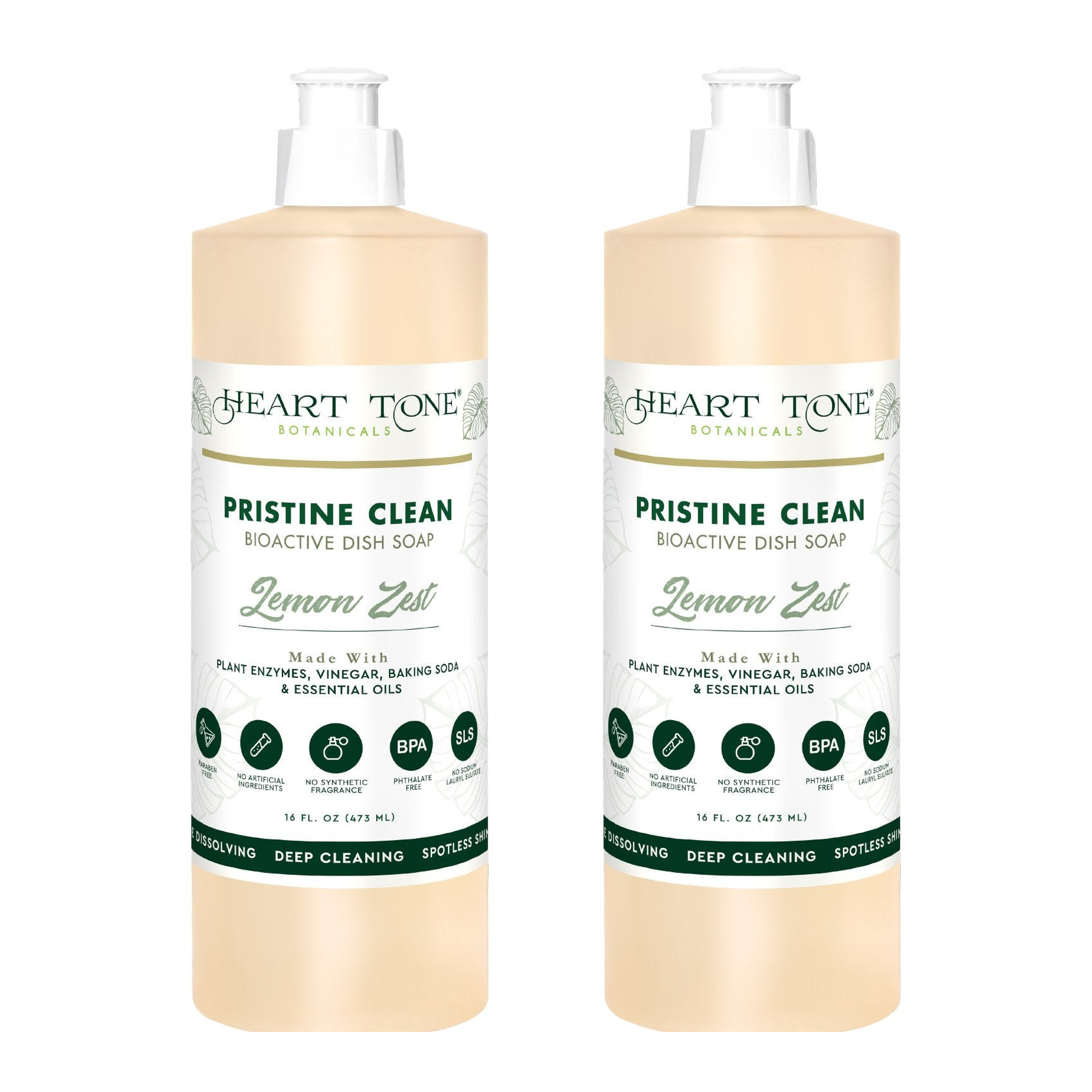 Pristine Clean Bioactive Dish Soap Two Pack