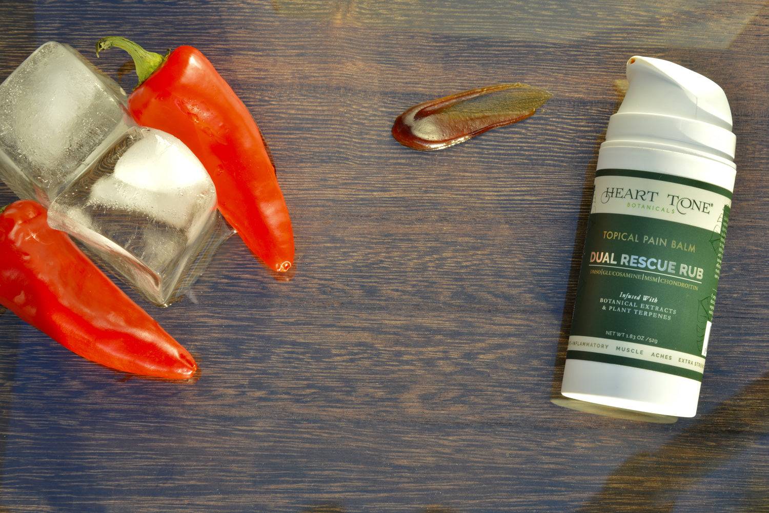 Dual Rescue Rub Pain Balm ingredients and details
