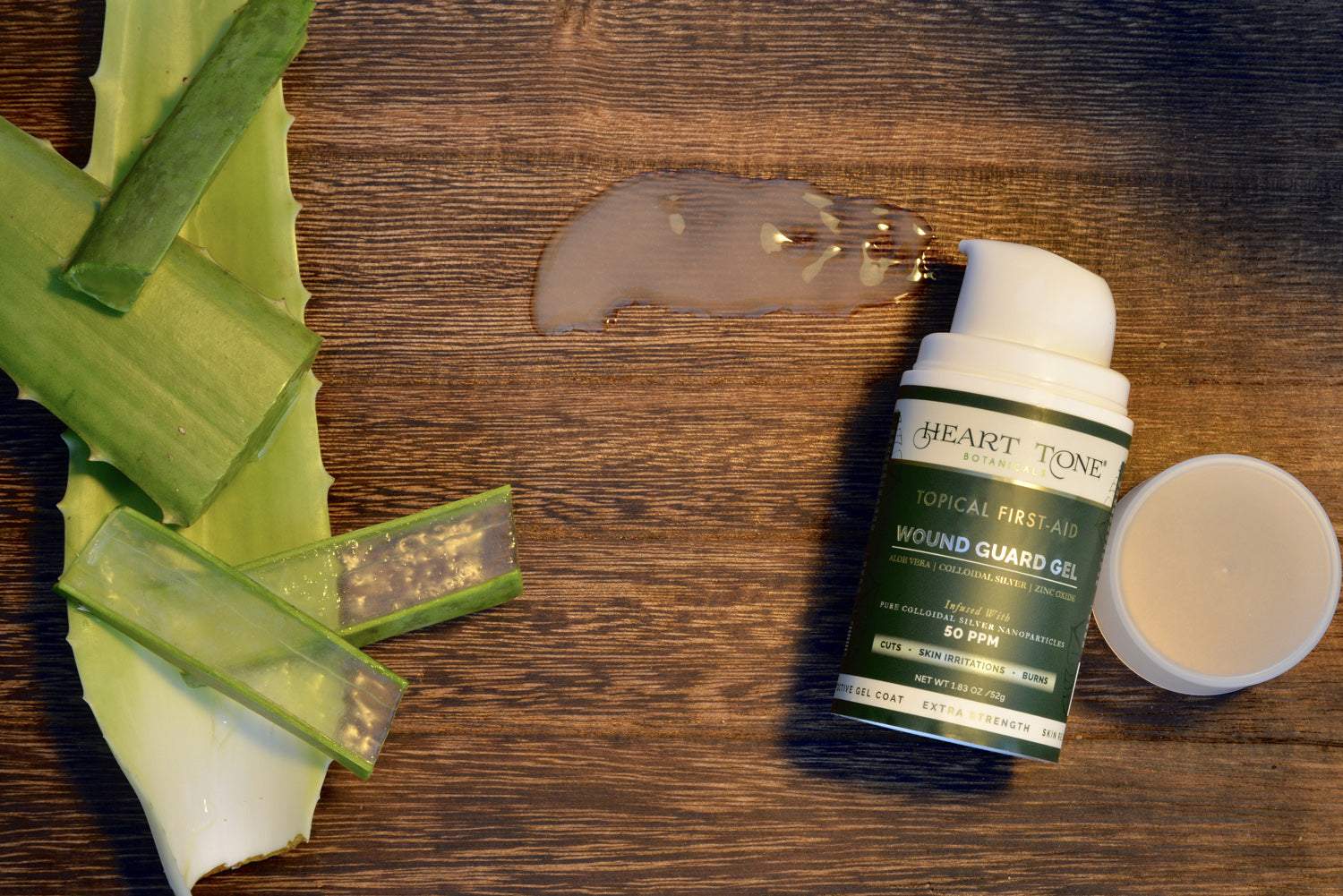 Botanical Skin Gel ingredients and details - aloe vera zinc oxide