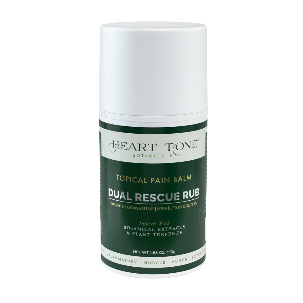 Dual Rescue Rub Pain Balm - Heart Tone Botanicals natural personal care