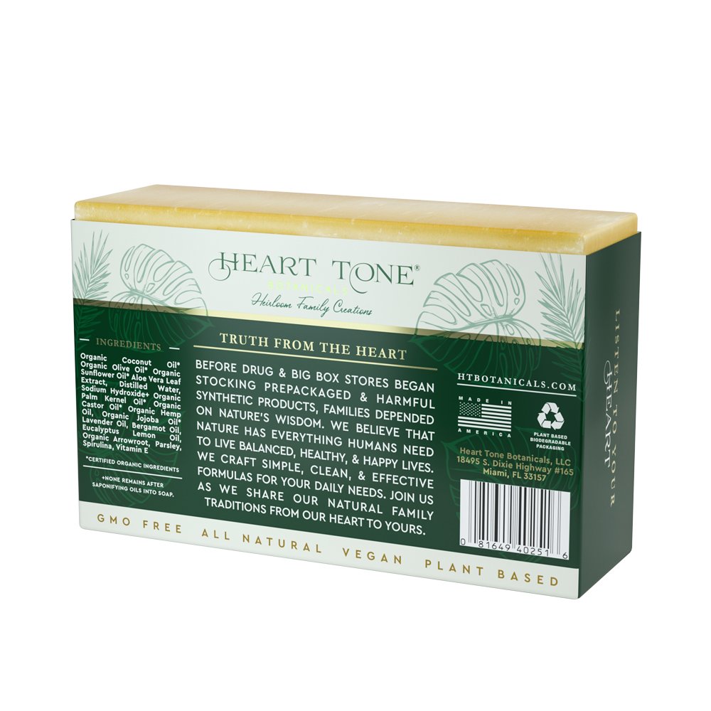 Ancient Organic Soap Aloe Fields packaging and label