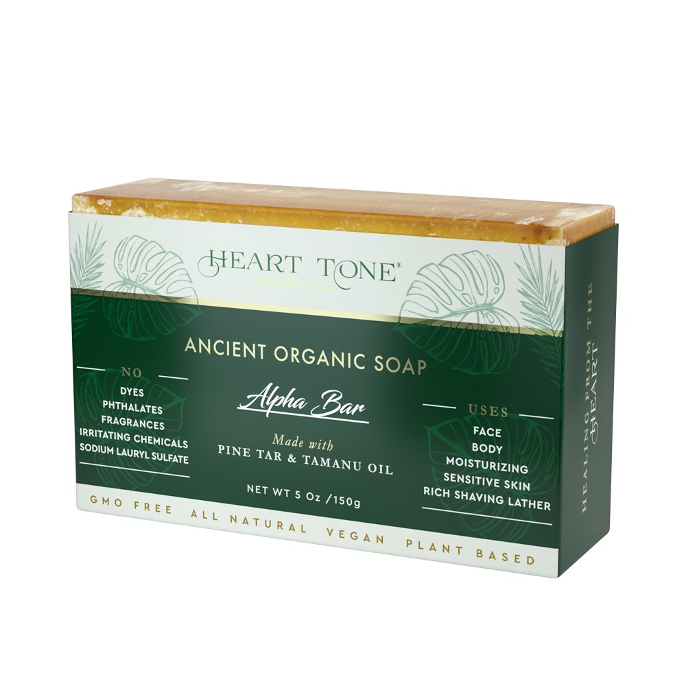 Ancient Organic Soap Alpha Bar - Heart Tone Botanicals natural personal care