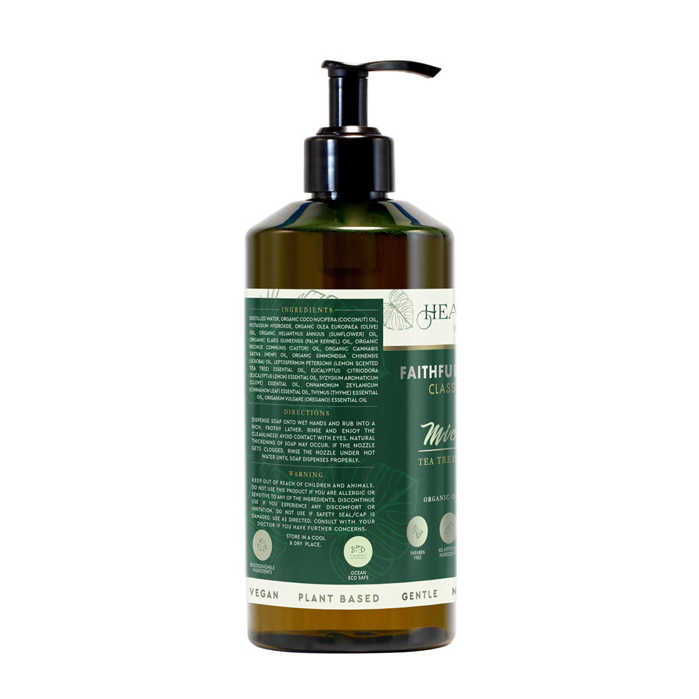Faithfully Pure Hands Castile Liquid Soap Micro Defense