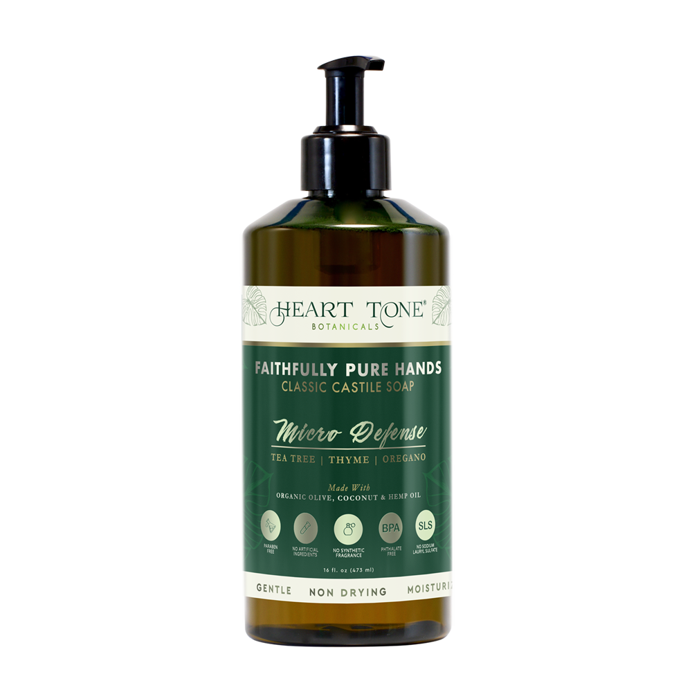 Faithfully Pure Hands Castile Liquid Soap Micro Defense