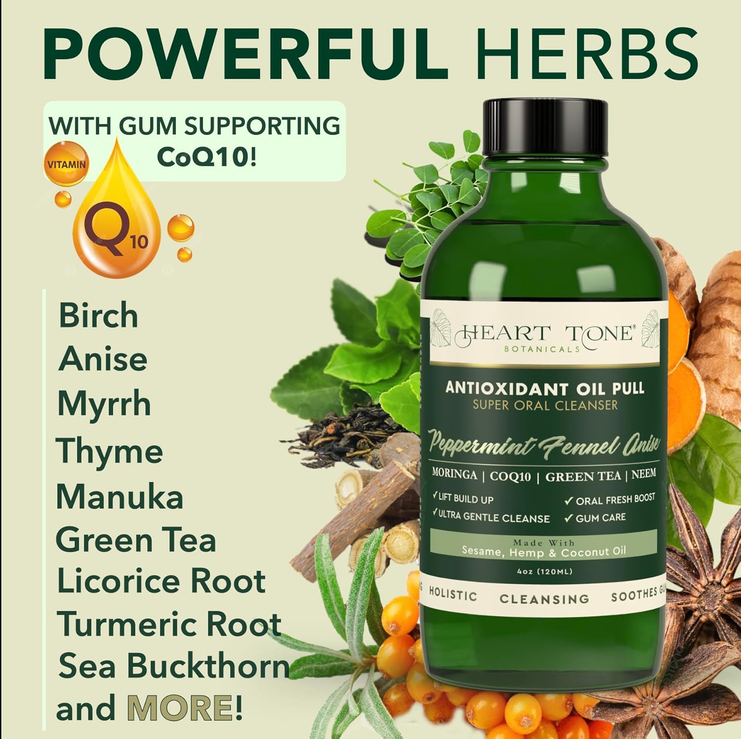 Heart Tone Botanicals oil pulling product