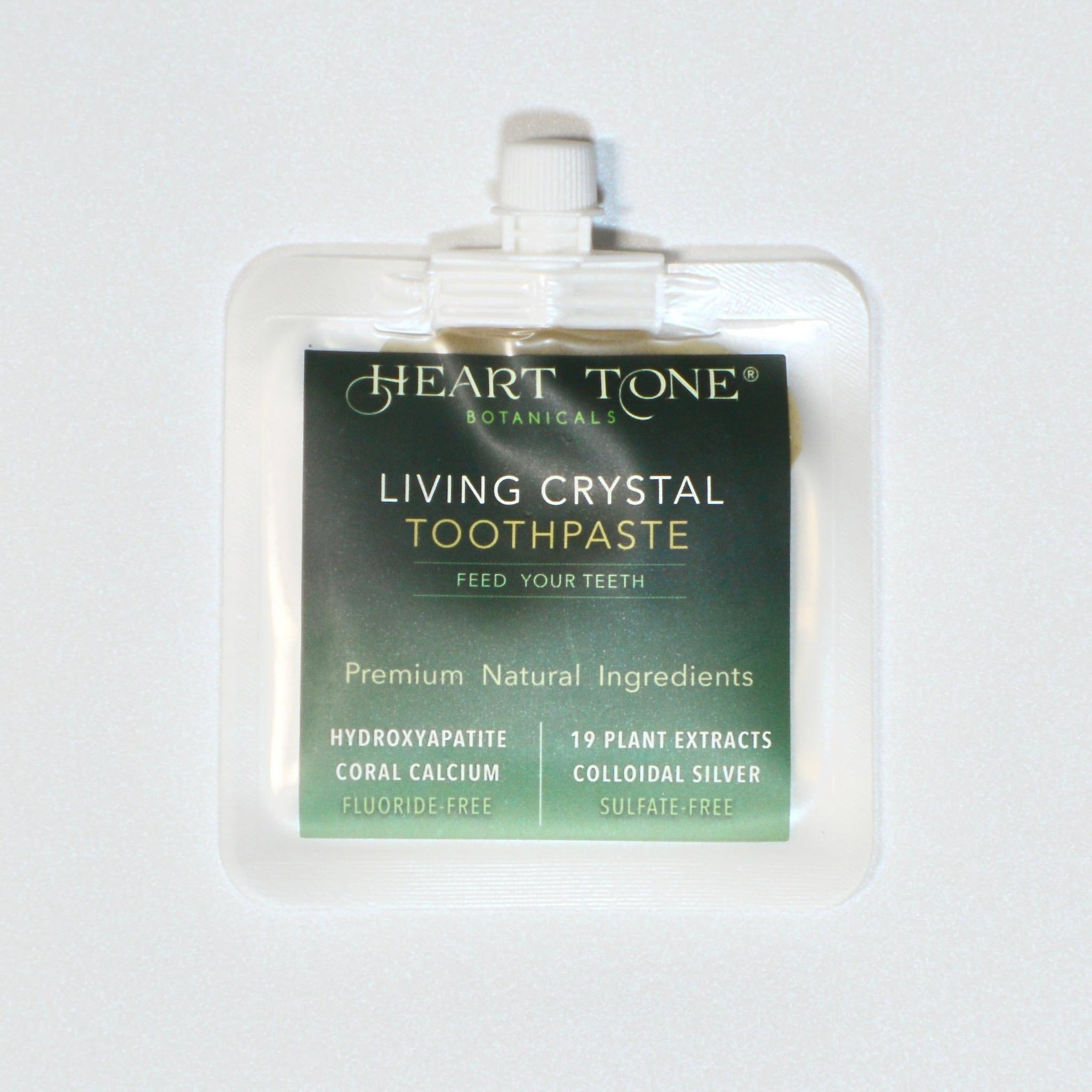 Living Crystal Toothpaste Sample - Heart Tone Botanicals natural personal care