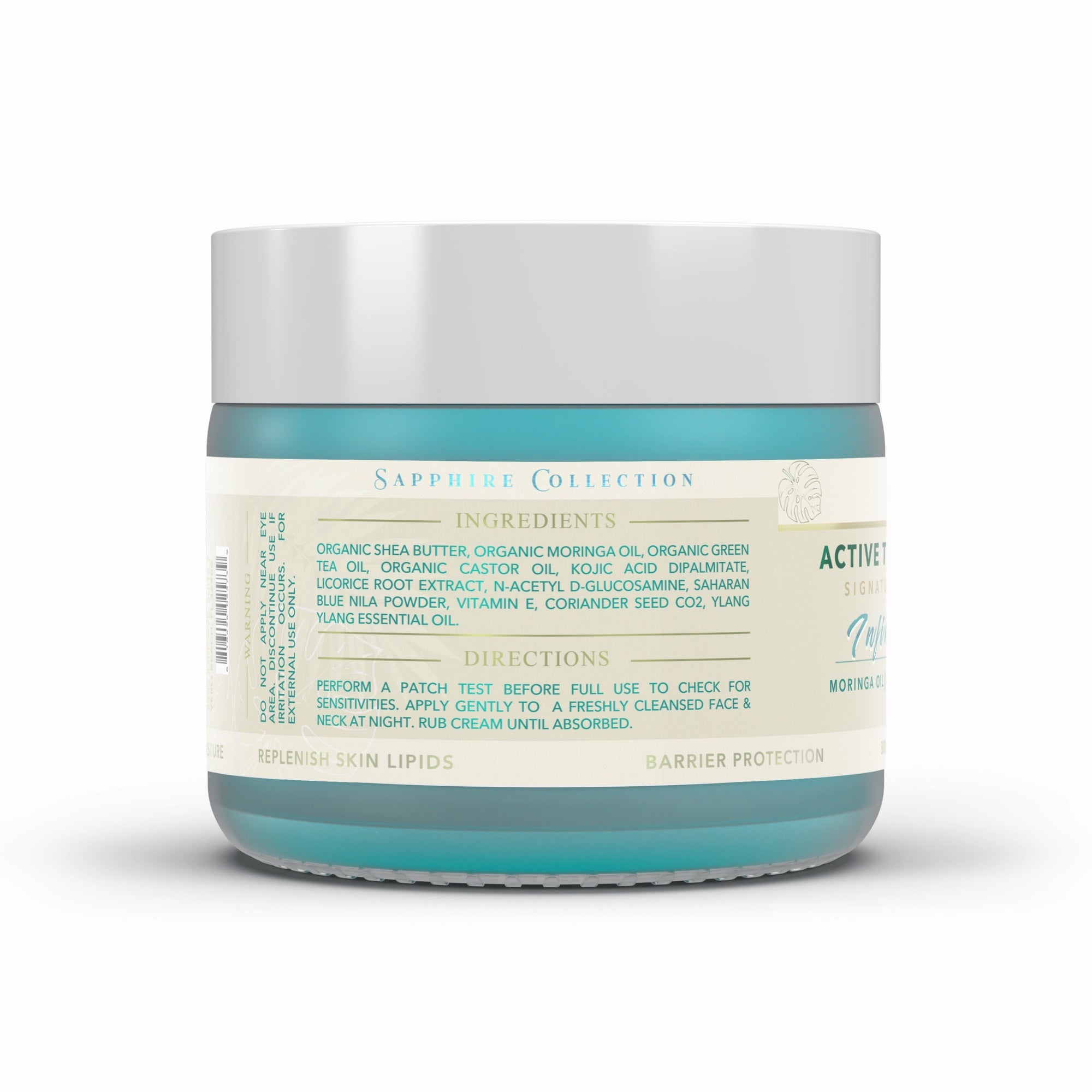 Active Twilight Face Cream — Back Label, Full Ingredients