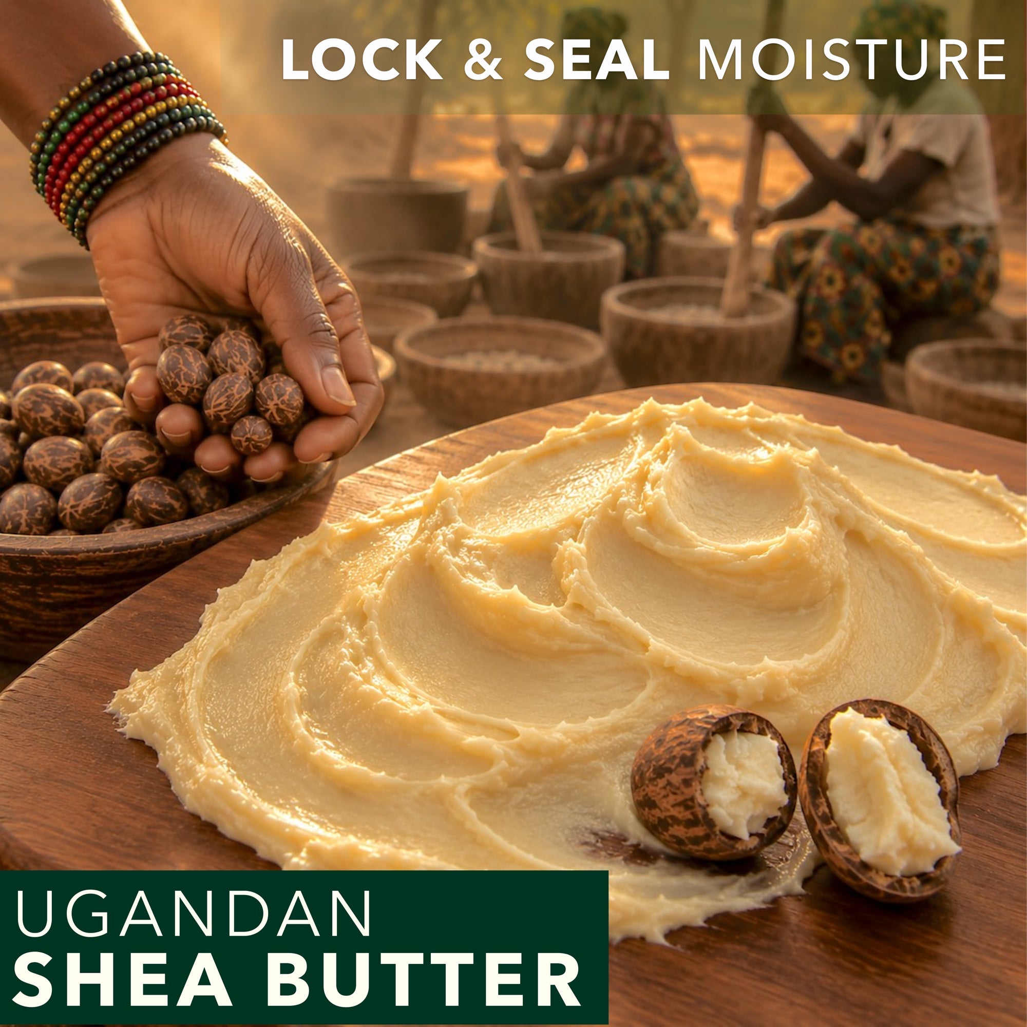 Raw Shea Butter — Wild Harvested Ugandan Shea for Deep Moisture