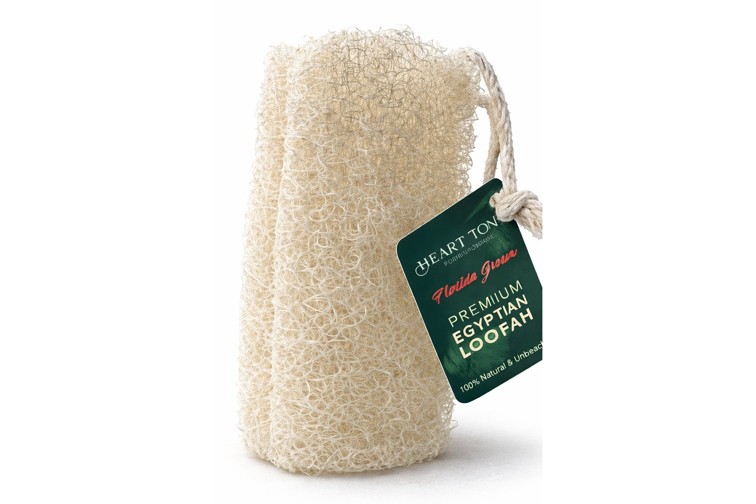 Premium Egyptian Loofah Sponge - Heart Tone Botanicals